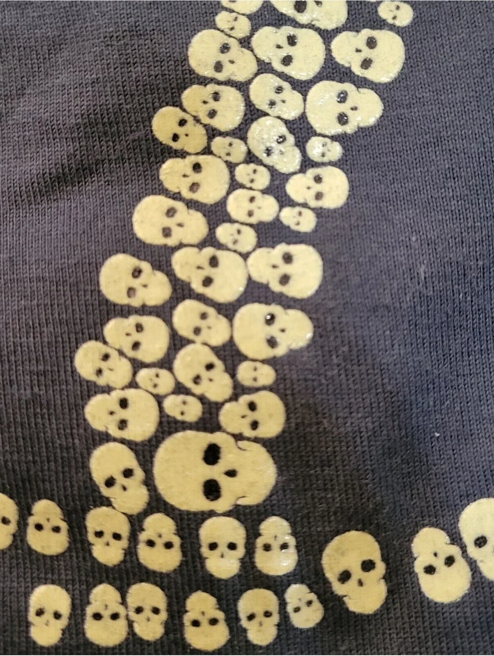 Old Navy Football Skeleton Design Graphic Blue T-Shirt X-Large (14) Youth w/Tag